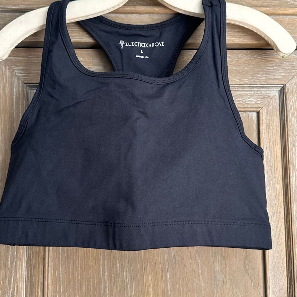 Electric & Rose Sports Bra Black large